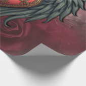 Gothic Heart with Bloom and Wings.  ラッピングペーパー (角)