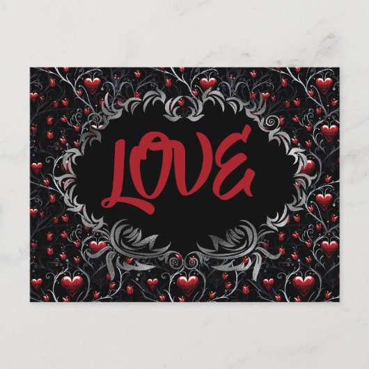 Gothic Hearts LOVE Valentine  ポストカード (正面)