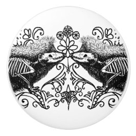 Gothic Hedgehog Anatomy Ceramic Knob セラミックノブ