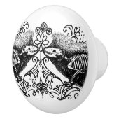 Gothic Hedgehog Anatomy Ceramic Knob セラミックノブ (右)