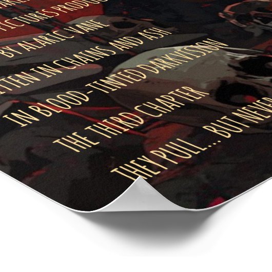 Gothic Horror Chain Keeper Dark Fantasy Wall ポスター (角)
