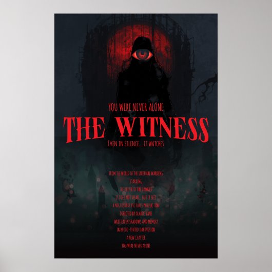 Gothic Horror The Witness Dark Aesthetic Wall ポスター (正面)