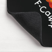 Gothic Humor Funny F Caw F Crow Design マウスパッド (コーナー)