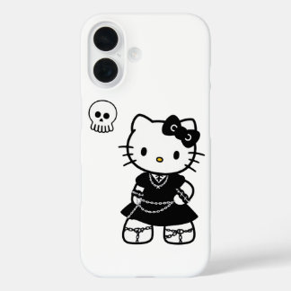 Gothic Kawaii Kitty – Emo Aesthetic iPhone / iPad  iPhone 16ケース