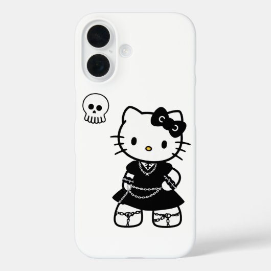 Gothic Kawaii Kitty – Emo Aesthetic iPhone / iPad  Case-Mate iPhoneケース (裏面)