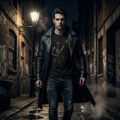 Gothic Knight of the Bleeding Rose Dark Fantasy Tシャツ