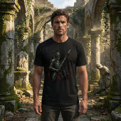 Gothic Knight of the Bleeding Rose Dark Fantasy Tシャツ