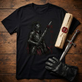 Gothic Knight of the Bleeding Rose Dark Fantasy Tシャツ