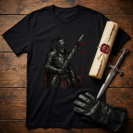 Gothic Knight of the Bleeding Rose Dark Fantasy Tシャツ