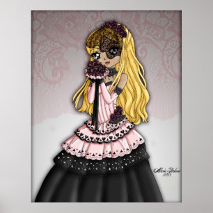 Gothic Lace Bride - Blonde ポスター
