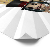 gothic laveau hot air balloon steampunk art ポスター (角)