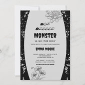 Gothic Little Monster Baby Shower Design 招待状 (正面)