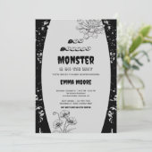 Gothic Little Monster Baby Shower Design 招待状 (スタンド正面)