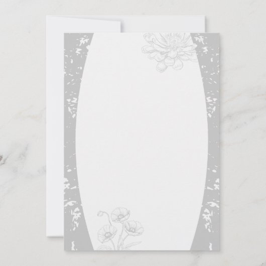 Gothic Little Monster Baby Shower Design 招待状 (裏面)