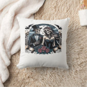 Gothic Love Till Death Do Us Part Romantic Style クッション (ブランケット)