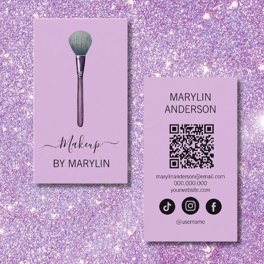 Gothic Makeup Powder Brush Beauty 名刺