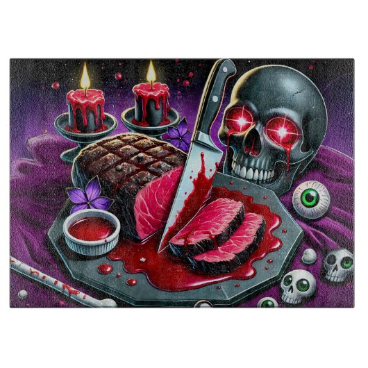 Gothic Meat Art for the Fearless Feast カッティングボード (正面)