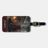 Gothic Medieval Maiden In Castle with Dogs ラゲッジタグ (正面横)