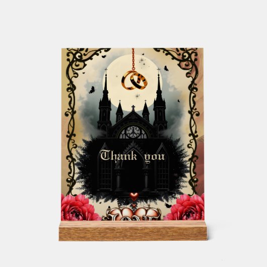 Gothic Moon –Eternal Love Beneath the Midnight Sky アクリルサイン (正面)