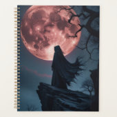 Gothic Moonlight Wraith Spiral Notebook | Dark Fan プランナー手帳 (正面)