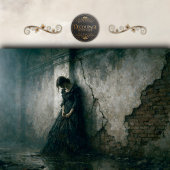 Gothic Mourning Woman Wall Decoupage 薄葉紙