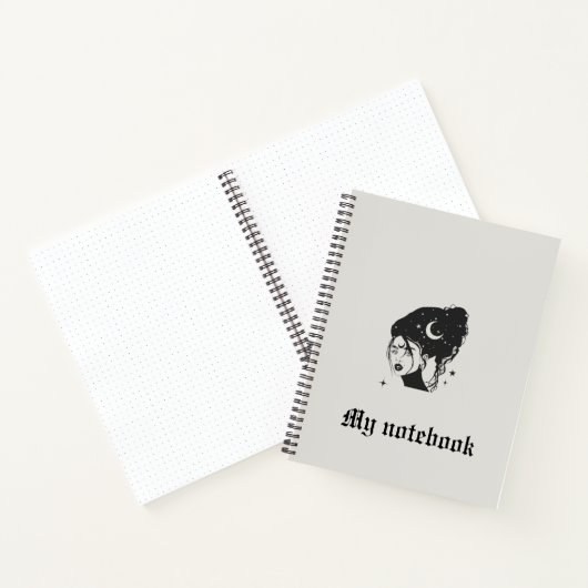 Gothic Muse Notebook – Dark Beauty Journal  ノートブック (内部)