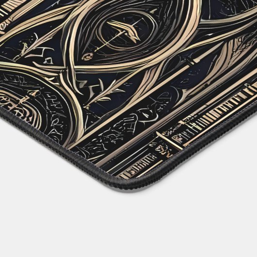 Gothic Muster Barock Kirchenbögen デスクマット (コーナー)