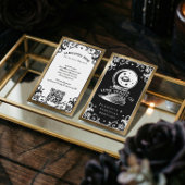 Gothic Mystic Holistic Spiritual Crystal Ball Gold 名刺