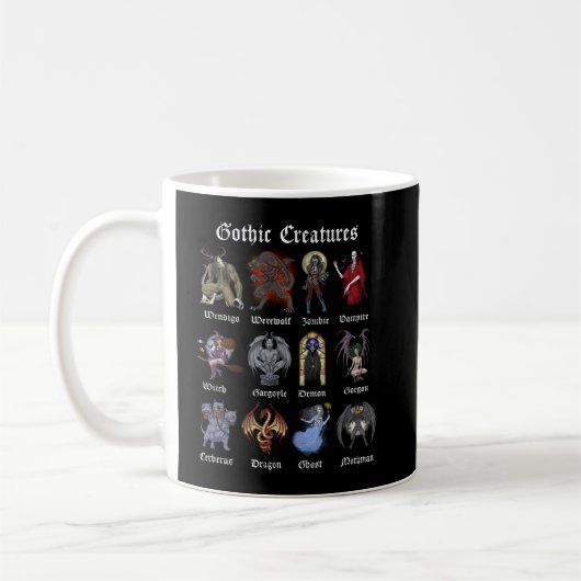 Gothic Mythical Creatures コーヒーマグカップ (左)