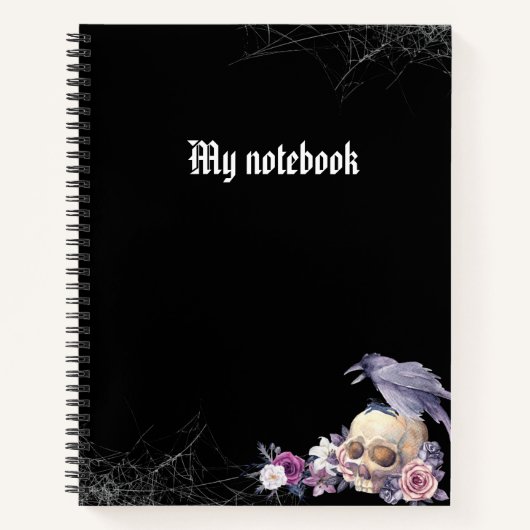 Gothic Notebook – Dark Aesthetic Journal  ノートブック (正面)