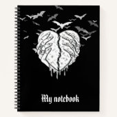 Gothic Notebook for Dark Aesthetics & Deep Ideas ノートブック (正面)