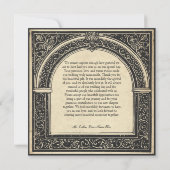 Gothic Parchment Medieval Until Death サンキューカード (裏面)