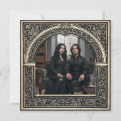 Gothic Parchment Medieval Until Death Photo セーブザデート (裏面)