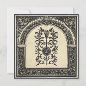 Gothic Parchment Medieval Until Death Wedding セーブザデート (裏面)