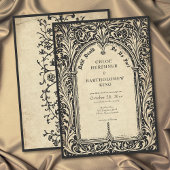 Gothic Parchment Medieval Until Death Wedding 招待状