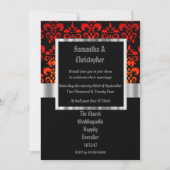 Gothic photo template wedding invitation 招待状 (正面)