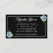 Gothic Punk Boot Rose Black Tattoo Artist 名刺 (裏面)