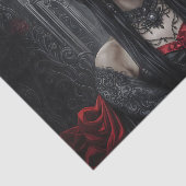Gothic Queen Portrait Decoupage | Dark Vampire 薄葉紙 (詳細)