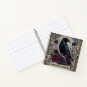 Gothic Raven and Roses Journal Notebook ノートブック (内部)