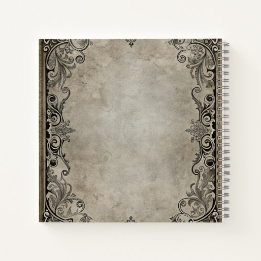 Gothic Raven and Roses Journal Notebook ノートブック (裏面)