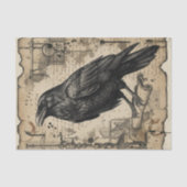 Gothic Raven Dark Academia Decoupage 薄葉紙 (正面)