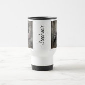 Gothic Raven Dark Academia Floral トラベルマグ (中央)