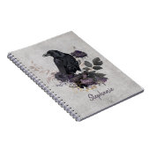 Gothic Raven & Midnight Blooms ノートブック (右側)