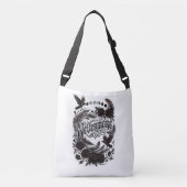 Gothic Raven Poem Literary Dark Romantic クロスボディバッグ (正面)