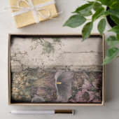 Gothic Raven & Purple Wildflowers Decoupage Tissue 薄葉紙 (ギフト)
