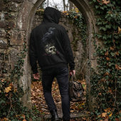 Gothic Raven Skull & Poison Vial Dark Fantasy パーカ