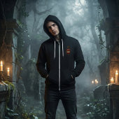 Gothic Raven Skull & Poison Vial Dark Fantasy パーカ