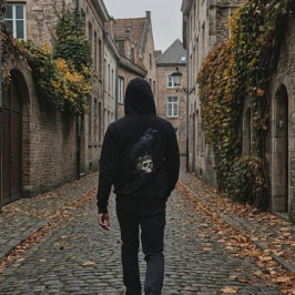 Gothic Raven Skull & Poison Vial Dark Fantasy パーカ