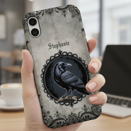 Gothic Raven Spiral iPhone 16ケース