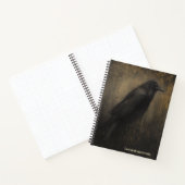 Gothic Raven Spiral Notebook ノートブック (内部)